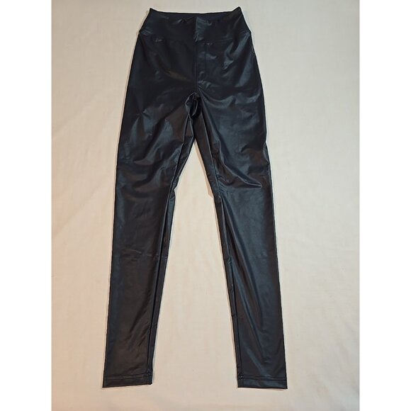 OFFLINE By Aerie Real Good Faux Leather High Rise Legging Navy Size M  New - Picture 1 of 16